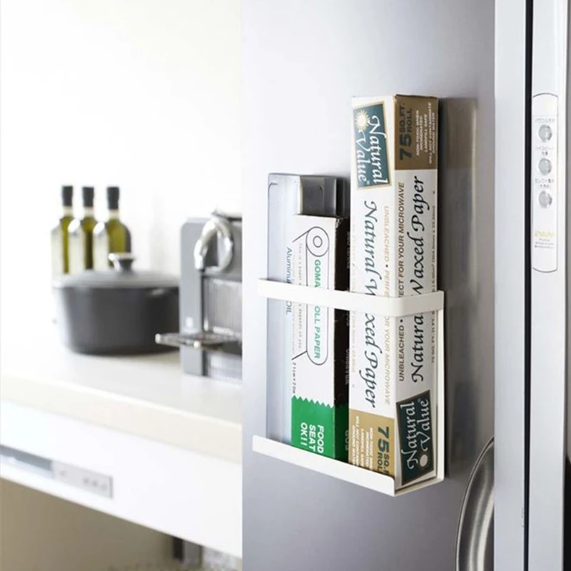 Магнитная полка для специй одноярусная холодильника органайзер боковая