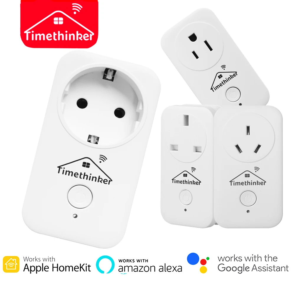 Умная Wi-Fi розетка Timethinker WS2 вилка для Apple Homekit голосовое управление Alexa Google Home Siri