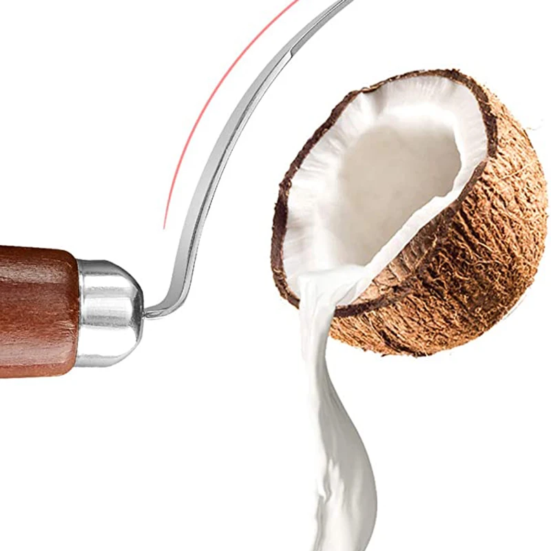 Фотоинструмент из нержавеющей стали резак для удаления мяса с деревянной ручкой