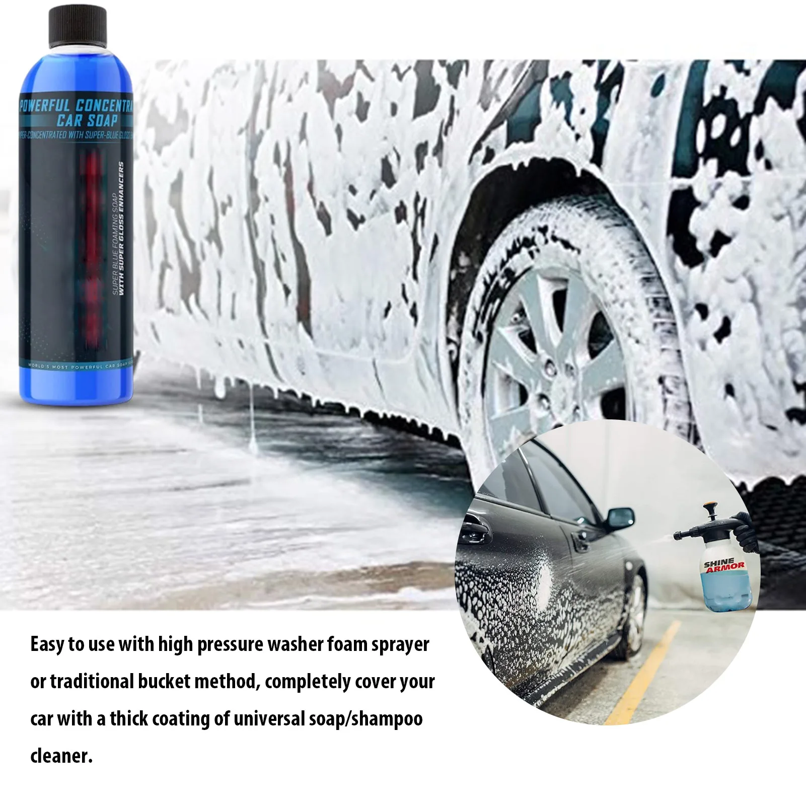 

250ml Car Cleaning Detergent Liquid Auto Detergent Car Soap Wash For Pressure Cleaning And Maintenance Drop Shipping