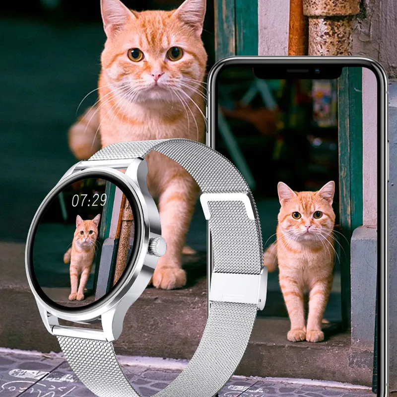 

2021 Full Touch Smart Watch Man Woman Smart Watch Waterproof Sport SmartWatch Fitness Heart Rate Monitor for IOS Huawei Android