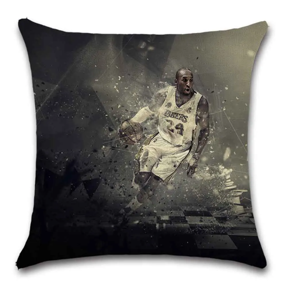 

Super star of basketball cushion cover Decor Chair sofa seat car Decorative pillowcase Home house bedroom friend kids gift