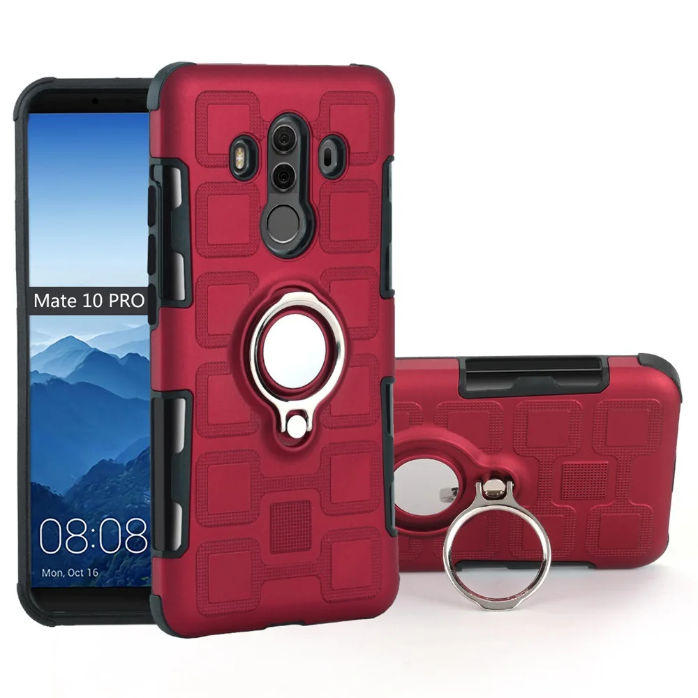 Магнитное кольцо на палец задняя крышка для huawei P20 30 Lite Honor 10 20 простой