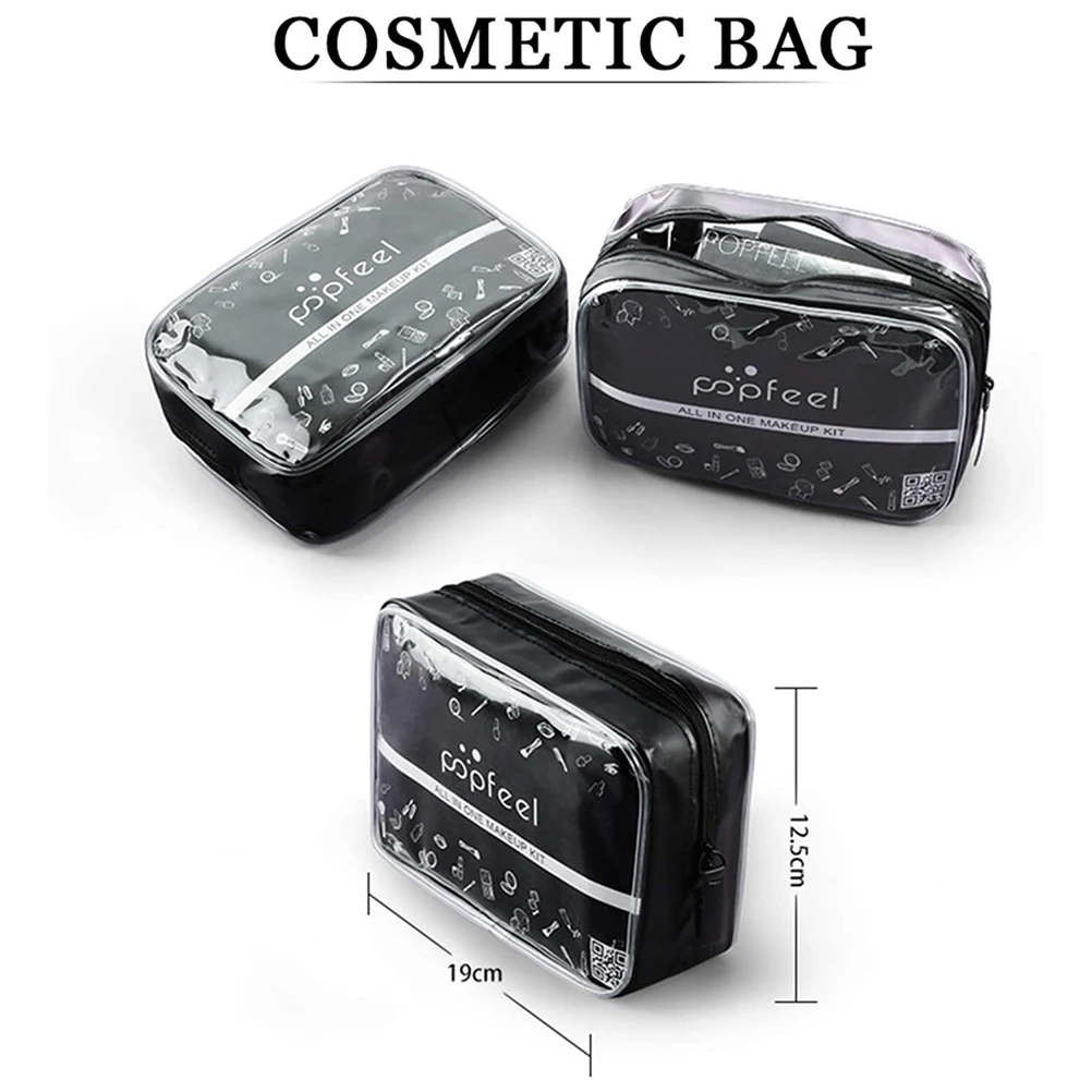 27Pcs Makeup Set Matte Lipstick Professional Eyeshadow Palette Mascara Gift With Cosmetic Bag Travel Portable Long Lasting | Красота и