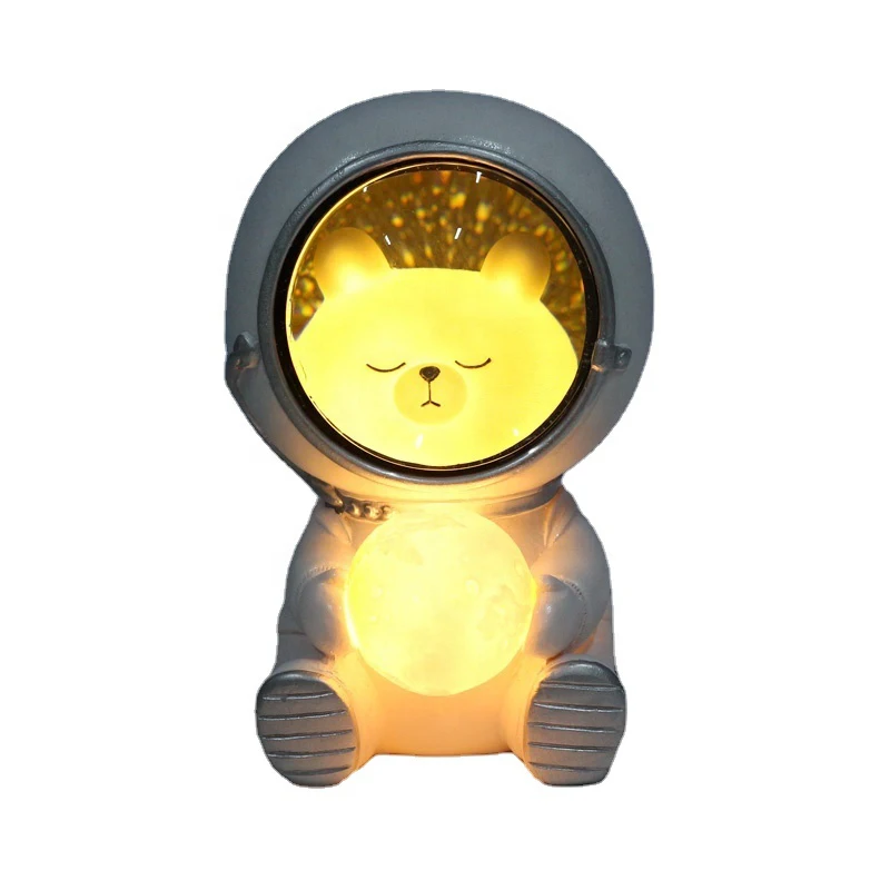 

Resin Creative And Lovely Guardian Adores Astronaut Night Light, Bedroom Personalized Decorations Suitable For Giving Children