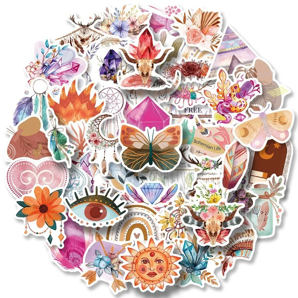 

50 Self-created Bohemian Graffiti Sticker Colorful Sticker