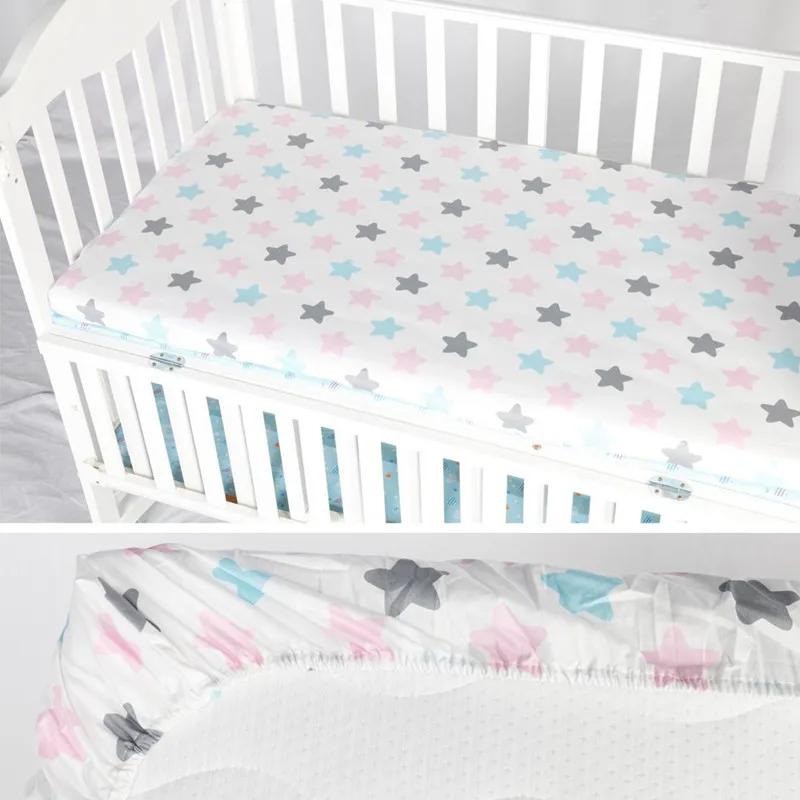 Хлопковая простыня для мальчиков комплект из простыни детской кроватки