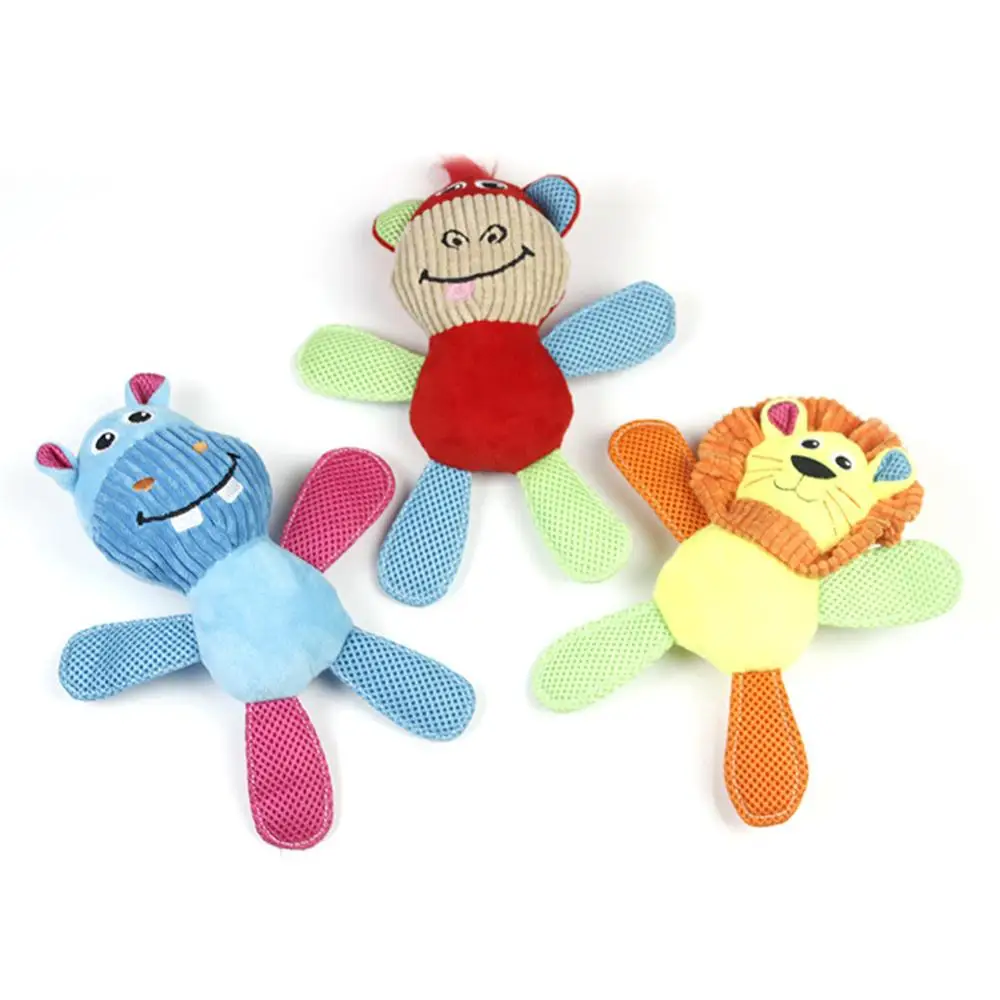 

Training Dog Toys Animal Shape Cute Plush Squeak Make Sound Puppy Molar Teeth Bite-resistant Funny Cat Interactive Play Toy