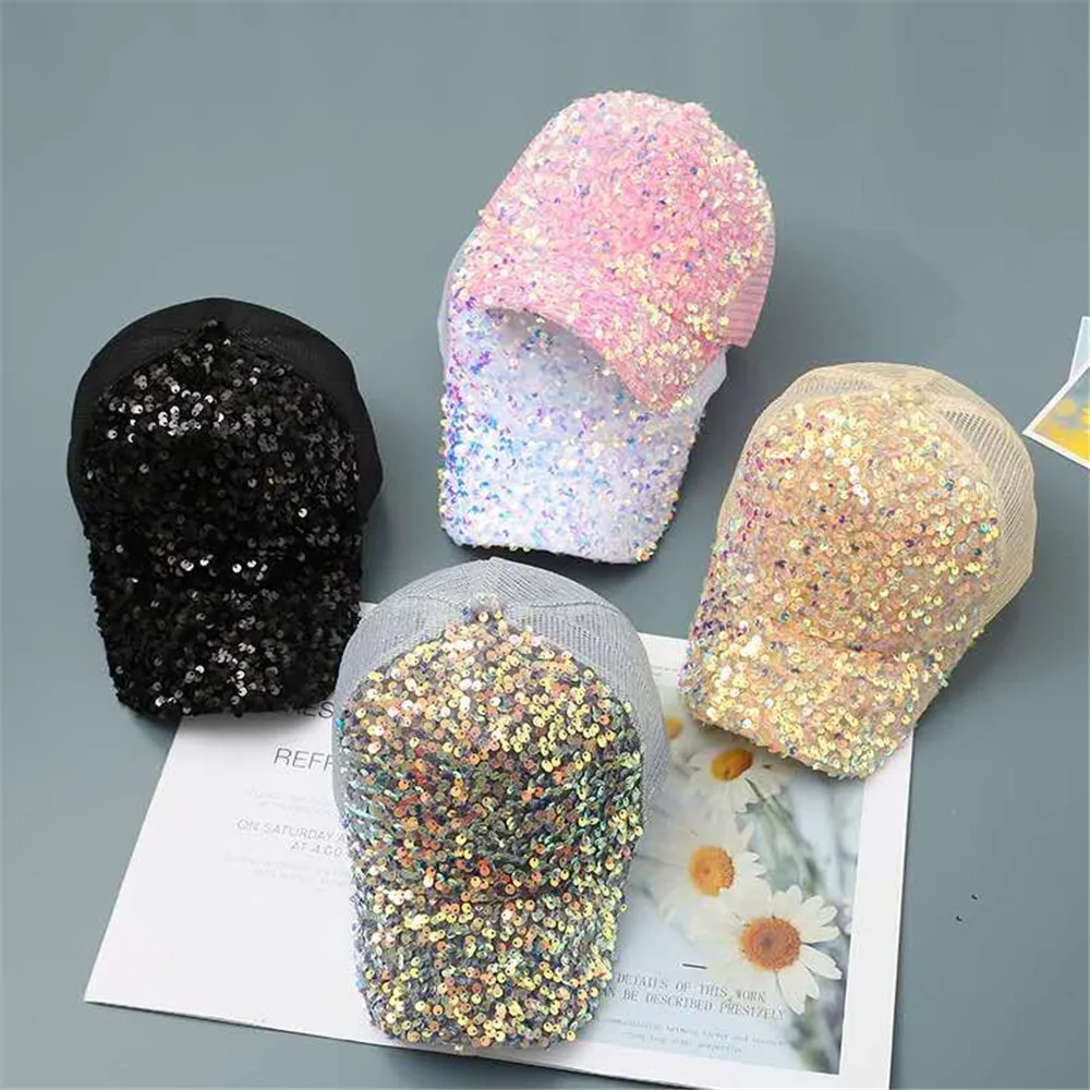 2020 промытый хлопок блестящая Лоскутная светильник бейсболка женская
