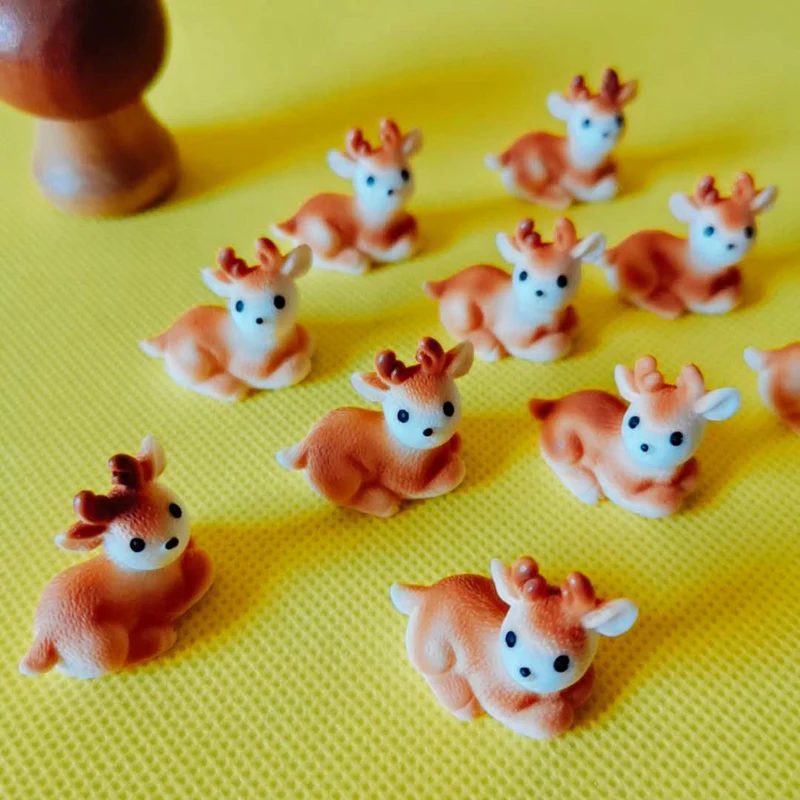 10 шт. оранжевый олененок/миниатюры/Прекрасный милый/Сказочный Садовый