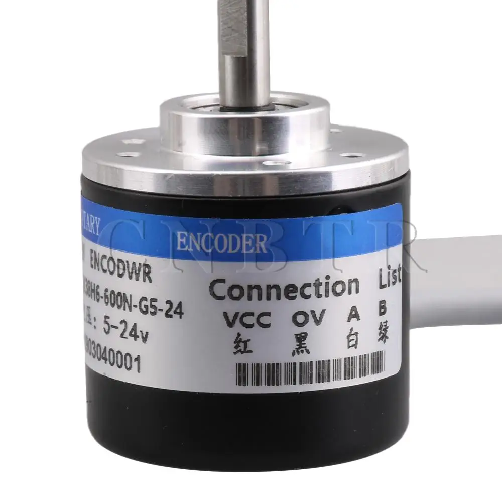 CNBTR 600P/R Incremental Rotary Encoder DC5-24V Wide Voltage Power Supply 6mm Shaft | Инструменты