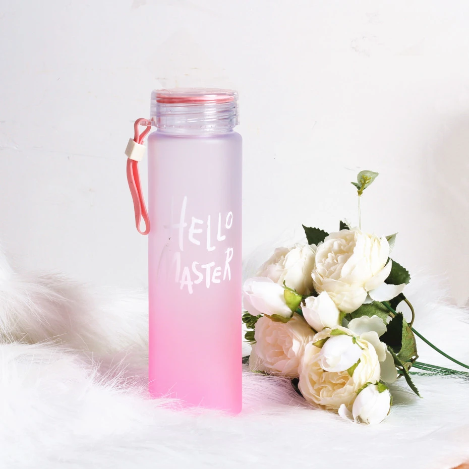 Новая пластиковая бутылка для воды Спорт 500 мл портативная веревка детская