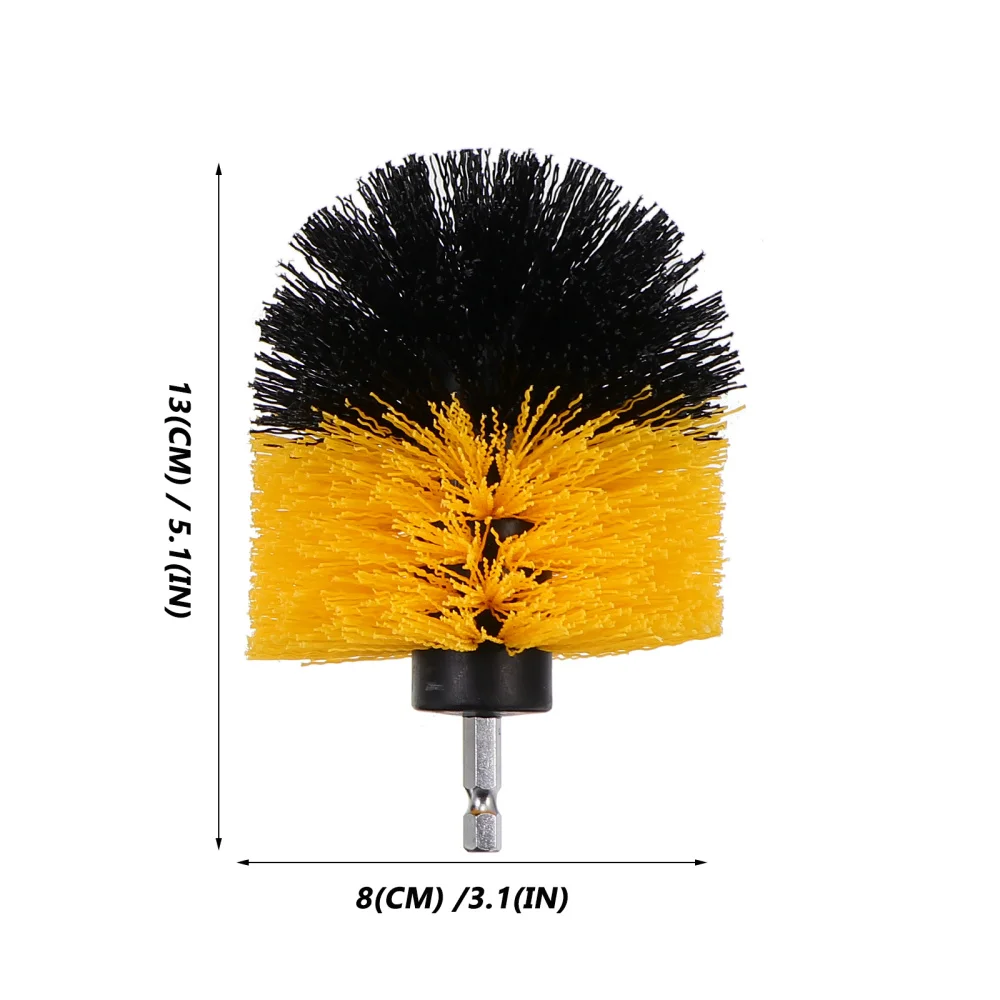 

3Pcs Drill Brush Attachments Drill Scrub Brushes Drill Cleaning Brushes Yellow