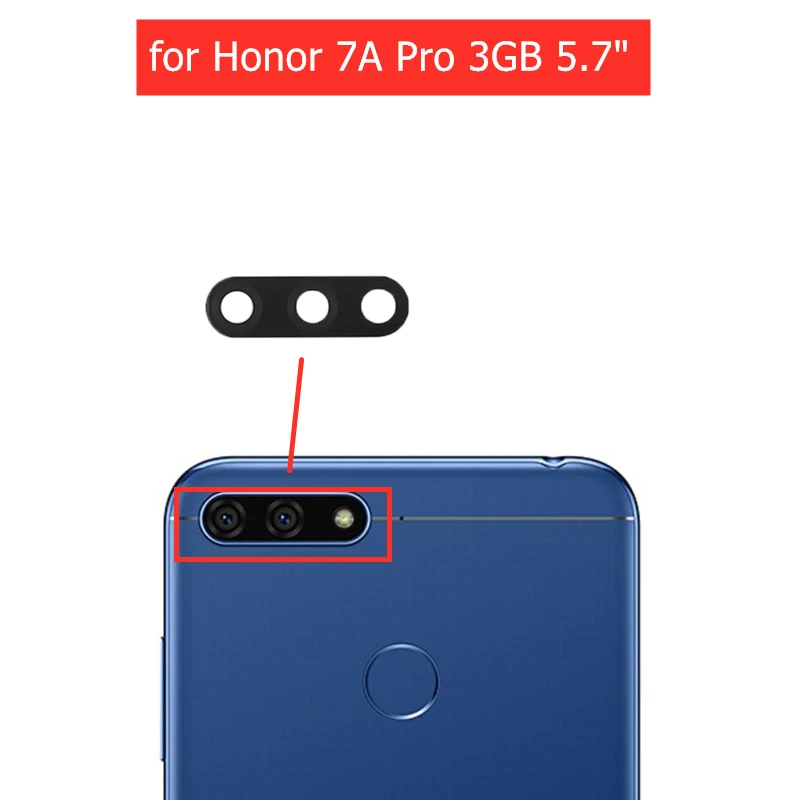 Стекло для задней камеры Huawei Honor 7A Pro 2 шт. 3 ГБ 5 7 дюйма стекло с клеем запасная