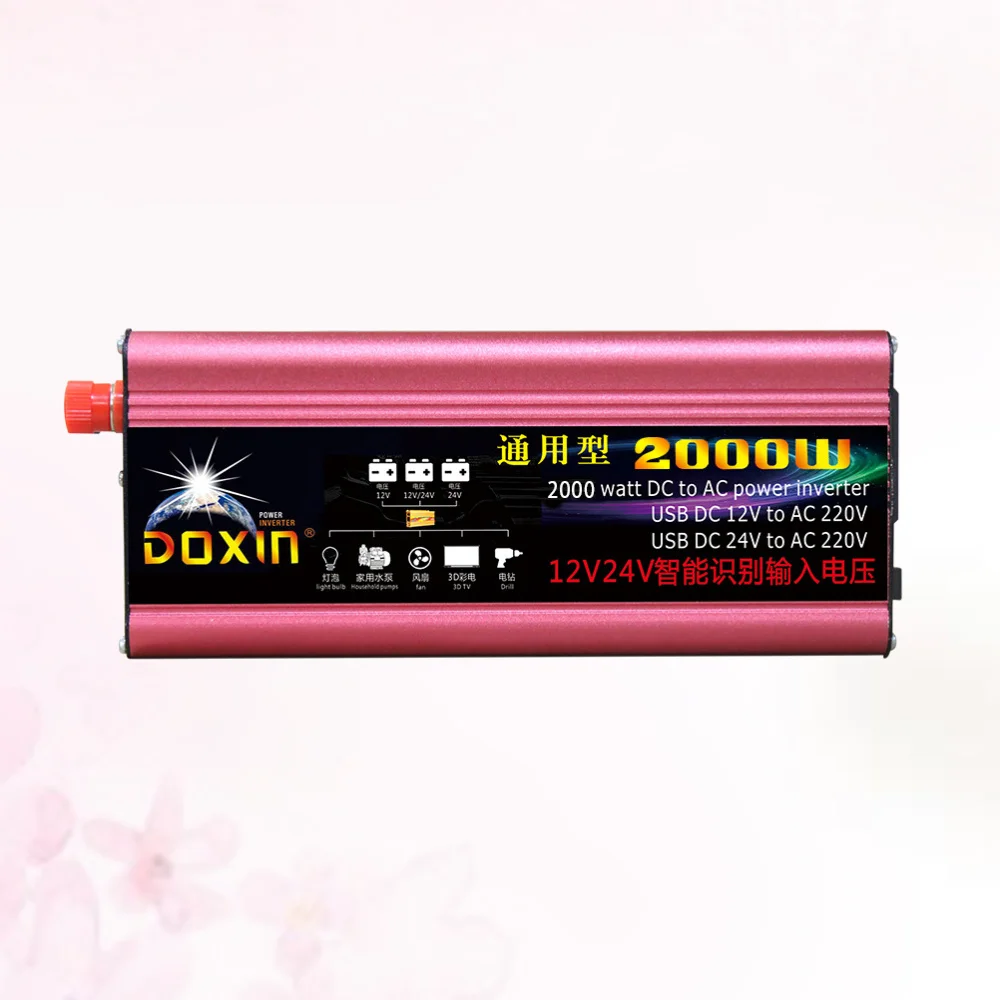 

2000W Car 12V/24V DC to 220V/110V AC Converter Car Power Supply