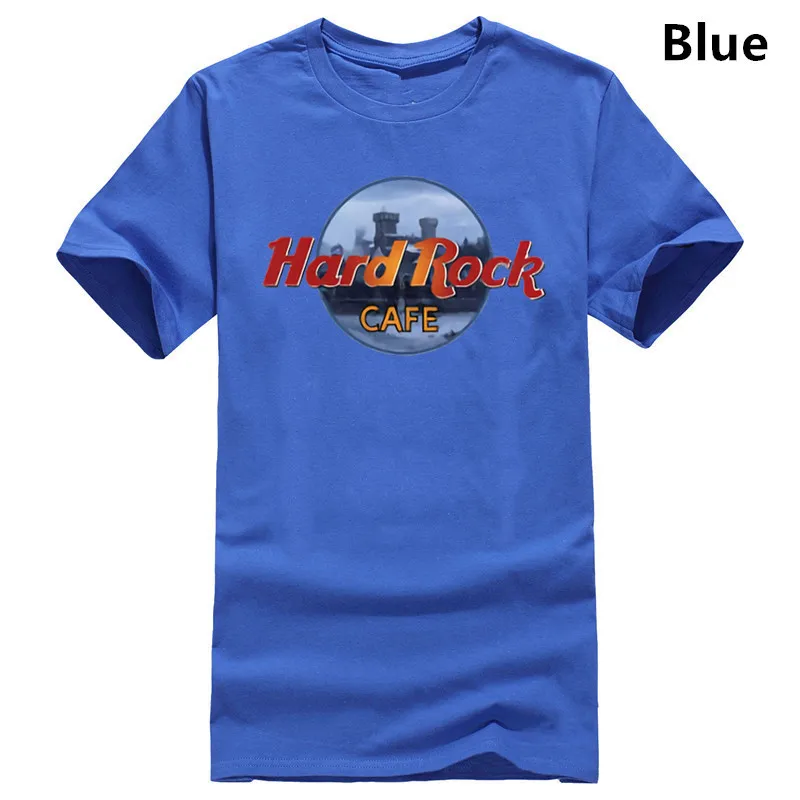 blue Рубашка с Winterfell Хард Рок кафе - Цвет: blue