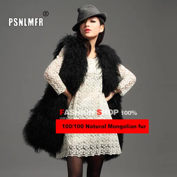 Новое поступление осенне зимнее теплое пальто из натурального меха ягненка
