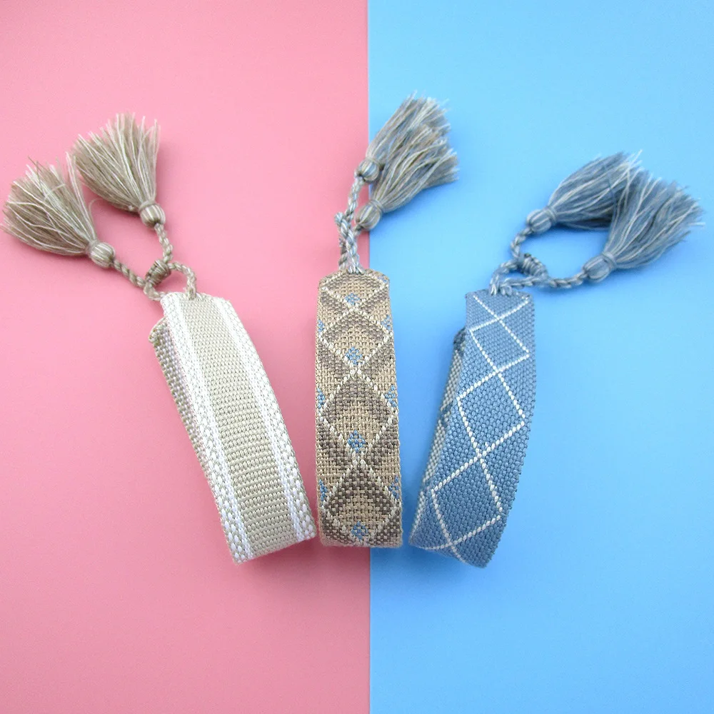 

Ethnic Bracelet For Women Braided Tassel Bracelet Handmade Embroidery Bracelet Gifts Wholesale