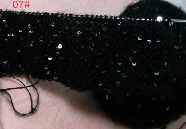 300 г/лот нитки с блестками Смешанная шерстяная шелковая пряжа для вязания крючком