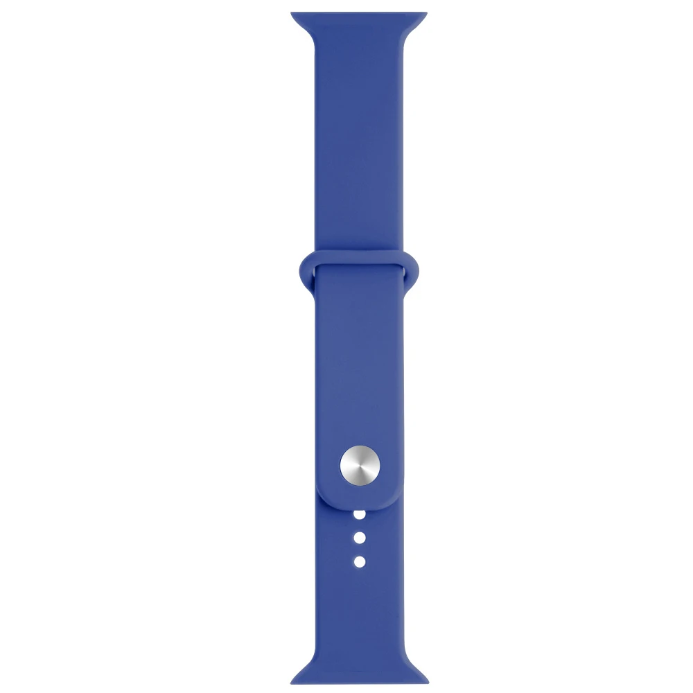 light blue Ремешок для iwatch серии 4 40 мм 44 мм для Apple Watch серии 4 3 38 мм 42 мм мягкий силиконовый дышащий сменный спортивный ремешок - Цвет: light blue