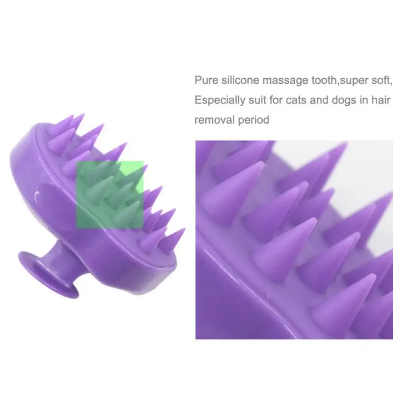 Силиконовая щетка для массажа головы мини-расческа душа 5 цветов | Красота и