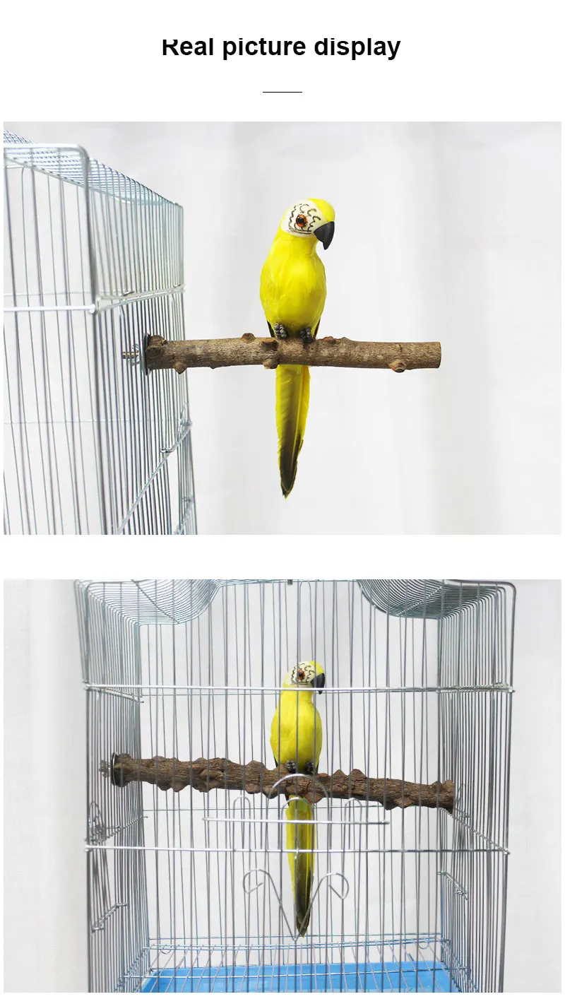 Pet Parrot птица стоящая палка дикая Виноградная деревянная колючая пепельная