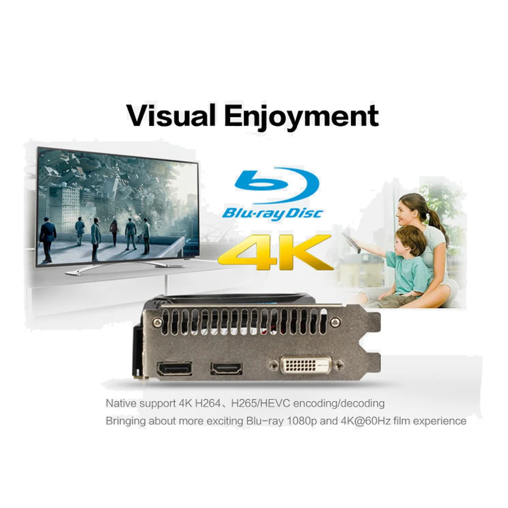 Yeston RX 550 2G D5 TA графическая карта видеокарта AMD Radeon Chill 2 Гб памяти GDDR5 128Bit 6000 МГц DP + HD