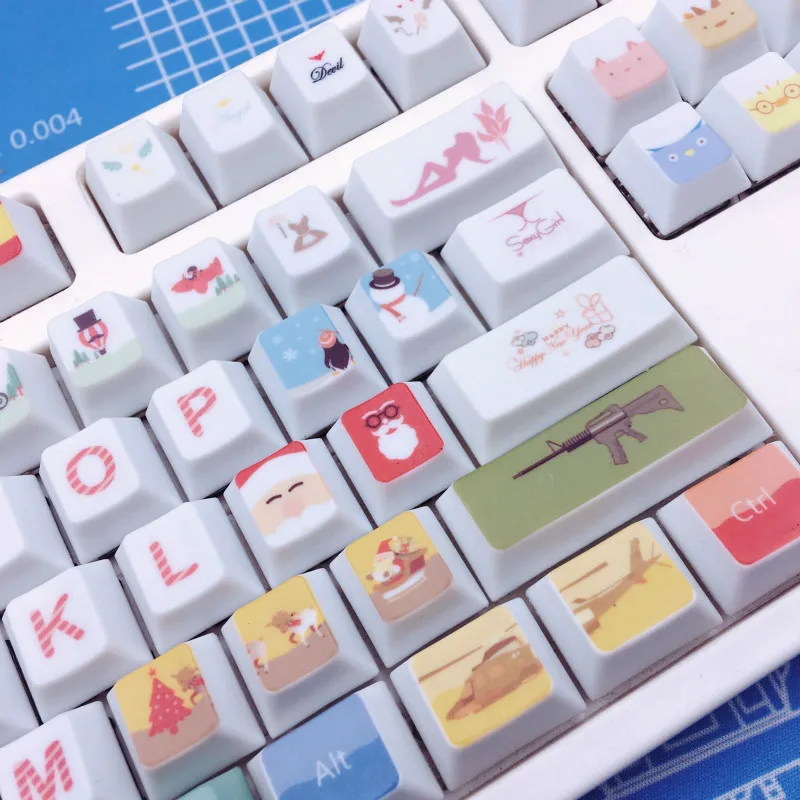 Все страны Рождество PBT сублимации Keycap оригинальная высота механическая