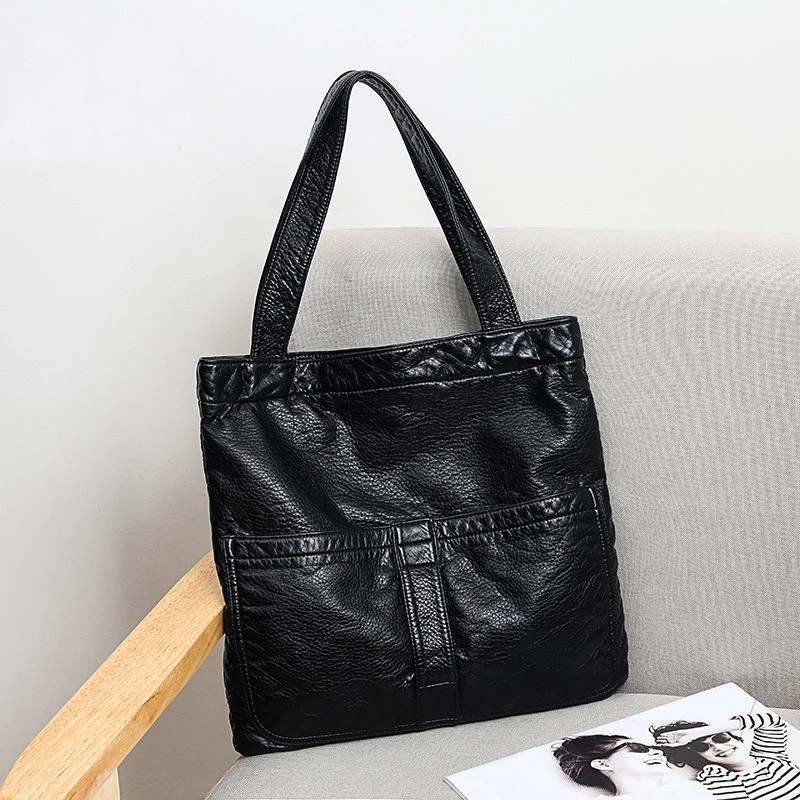 

Vintage Fashion Flap Bag Bags Women's Handbags Purses 2021 NEW Washed Soft PU Leather High Quality Women Shoulder Crossbody Bags