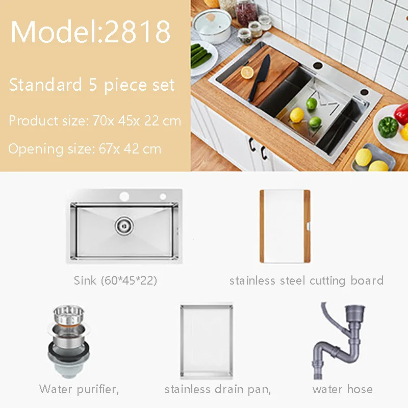 Model2818 MenSARJOR многофункциональная кухонная композитная ручная оболочка 50л корпус из нержавеющей стали - Цвет: Model2818