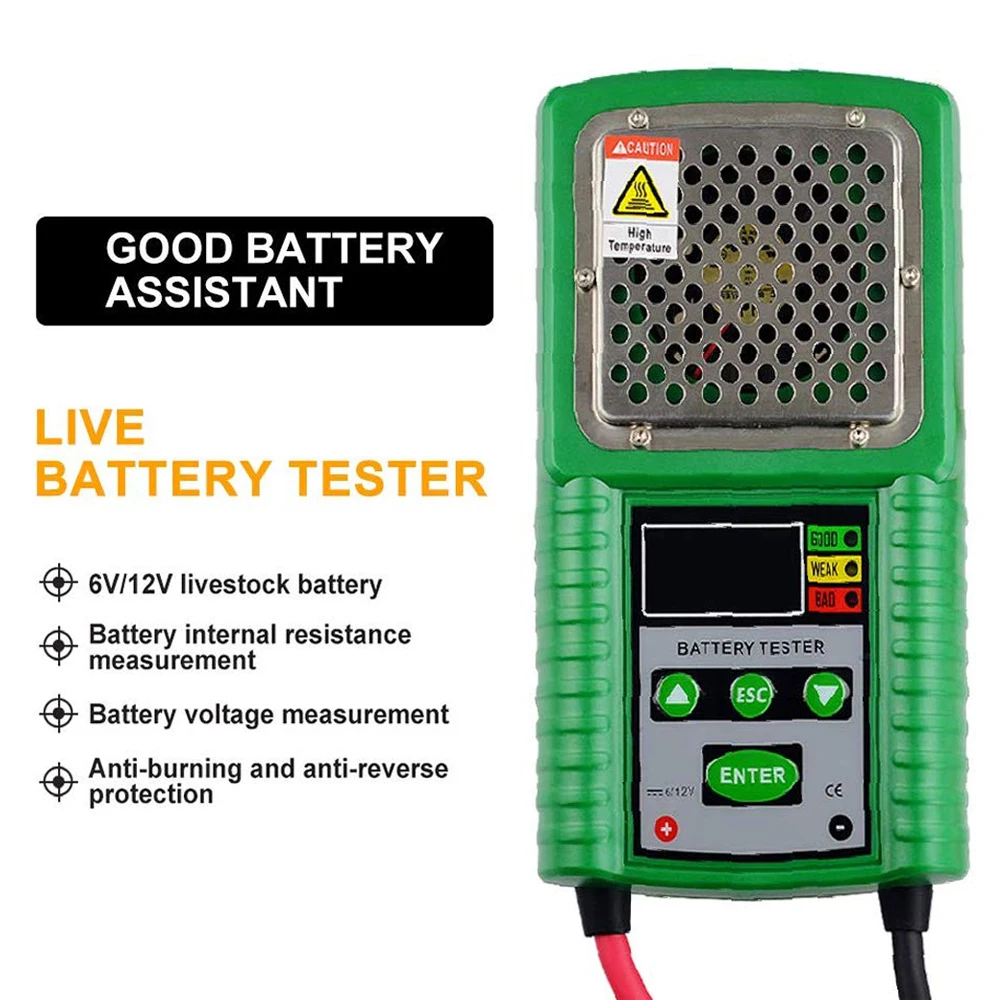 Automotivo do Trabalho da Bateria do Teste do Sistema da Carga do Verificador da Bateria Interna para o Volt da Bateria Capacidade de Armazenamento Carga Verificador Bateria Hp-226a Resistência do da