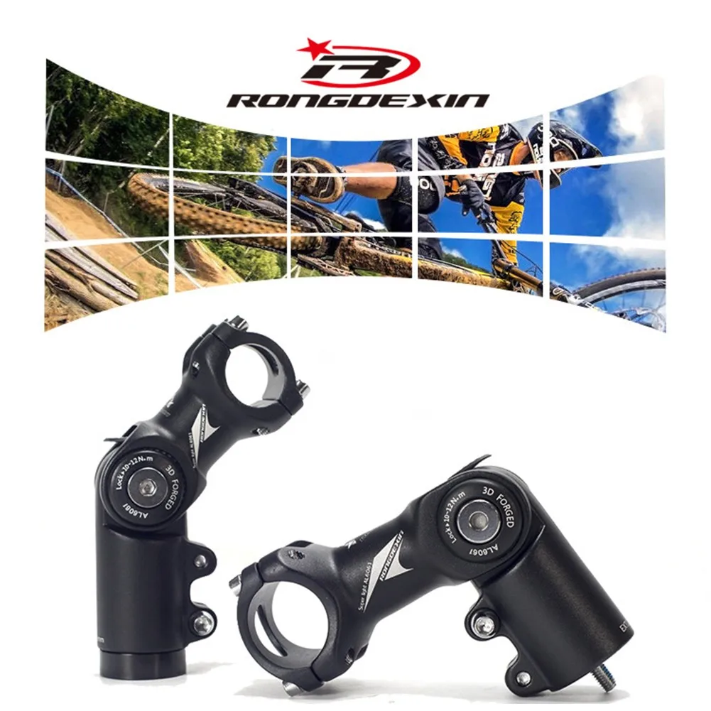 

MTB Road Bike Bicycle Handlebar Riser Adjustable Fork Stem Extender 25.4/31.80mm 60-100mm Length Cycling Stem Replace Accessory
