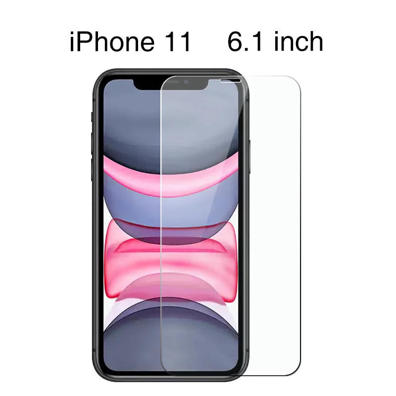 For iPhone 11 Закаленное стекло для iPhone X XS MAX XR Защитная пленка для экрана для iPhone 11 pro max Защитное стекло для iPhone XS max 6 6s 7 8 X - Цвет: For iPhone 11