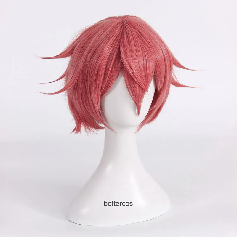Парик для косплея Doki Literature Club Sayori термостойкий синтетический с короткими