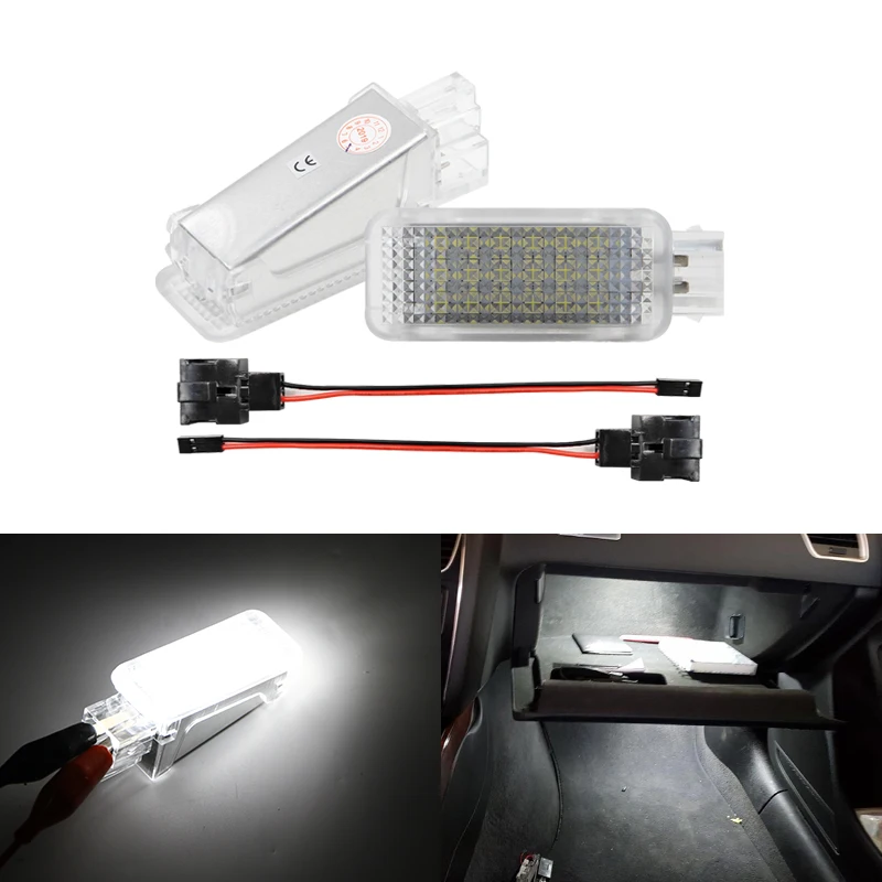 2 светодиодных ящика для перчаток под дверь ножной светильник багажная лампа