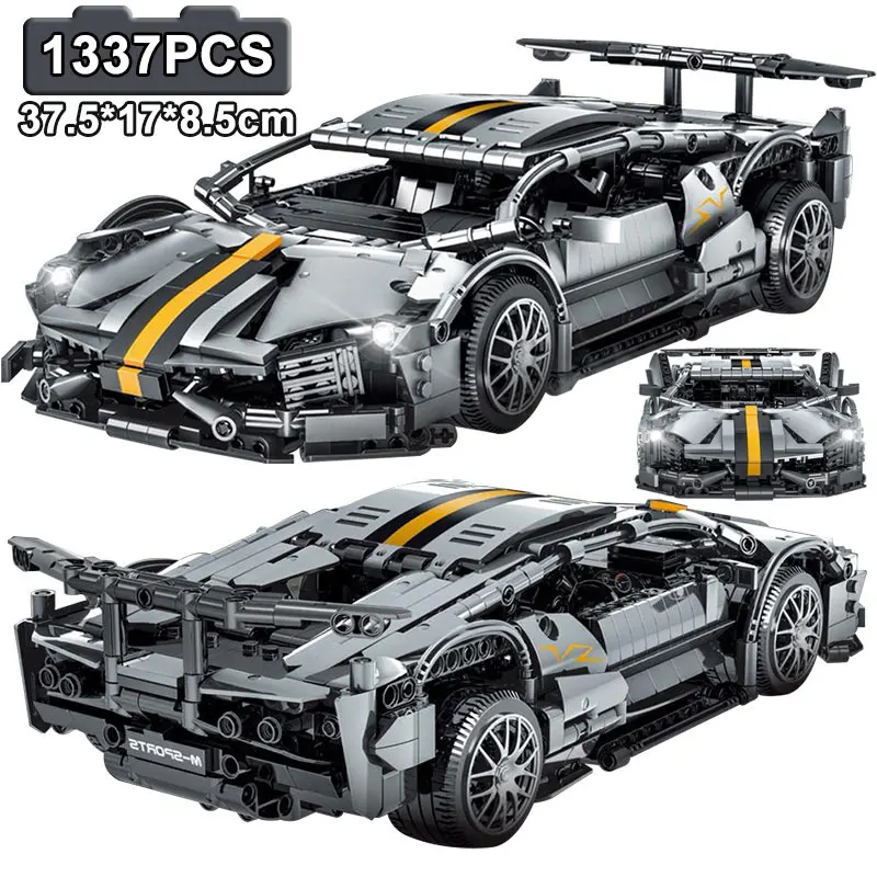 

1337 Piece Bricks Bat Racing Car City Model Building Blocks Boy Birthday Gift Kids Toy For Children