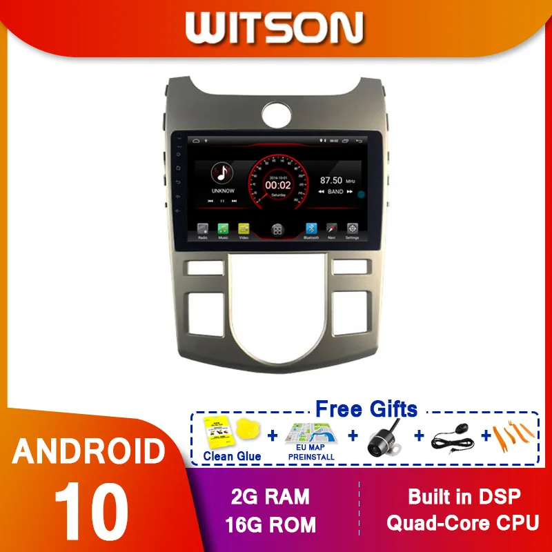 WITSON 9 &quotFULL HD сенсорный экран Android 10 0 Восьмиядерный Автомобильный GPS