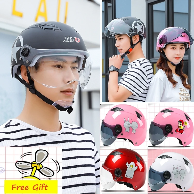 

Punk Star Breathable Motorcycle Half Helmet Lovely Light Pink Color Cartoon Monkey Bunny Open Face Helmet for Men Women