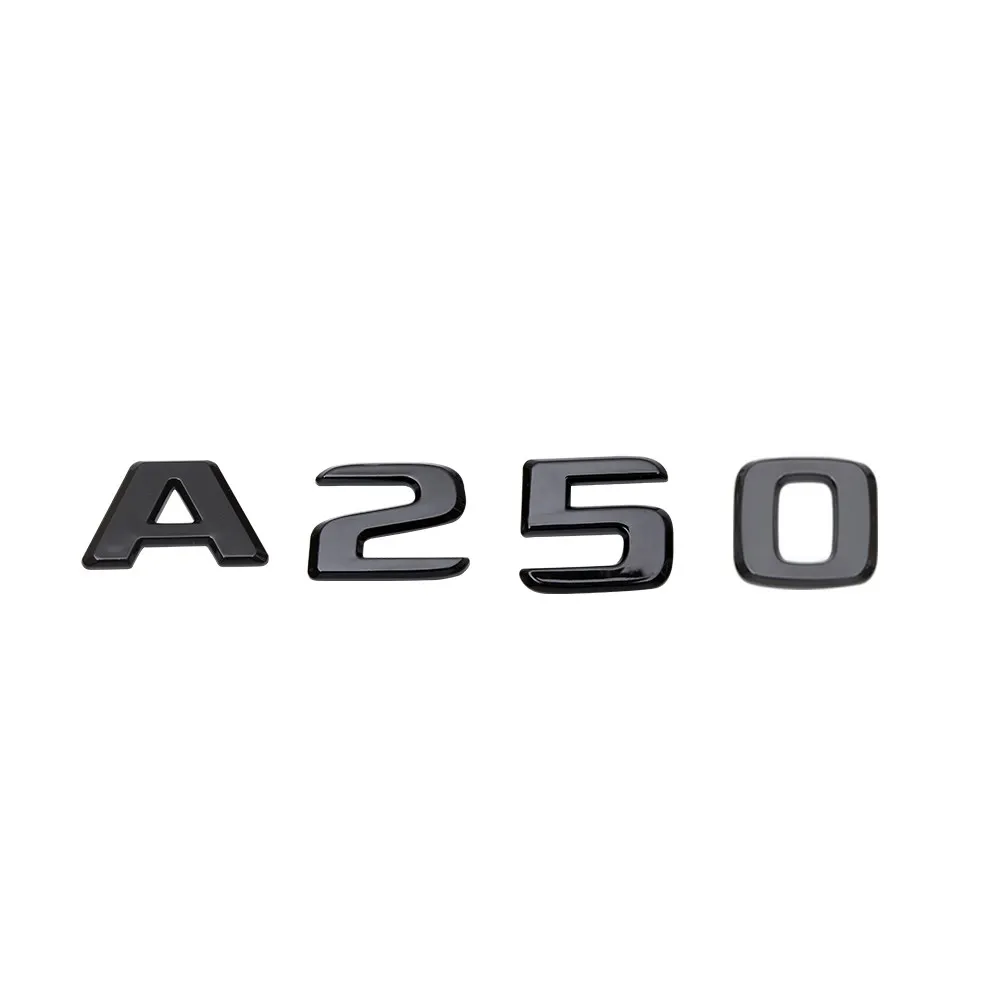 

For A Class A200 A250 A260 Benz CLS350 CLS500 W210 W211 W212 Car Rear Trunk Sticker Decals Trunk Number Letters Badge