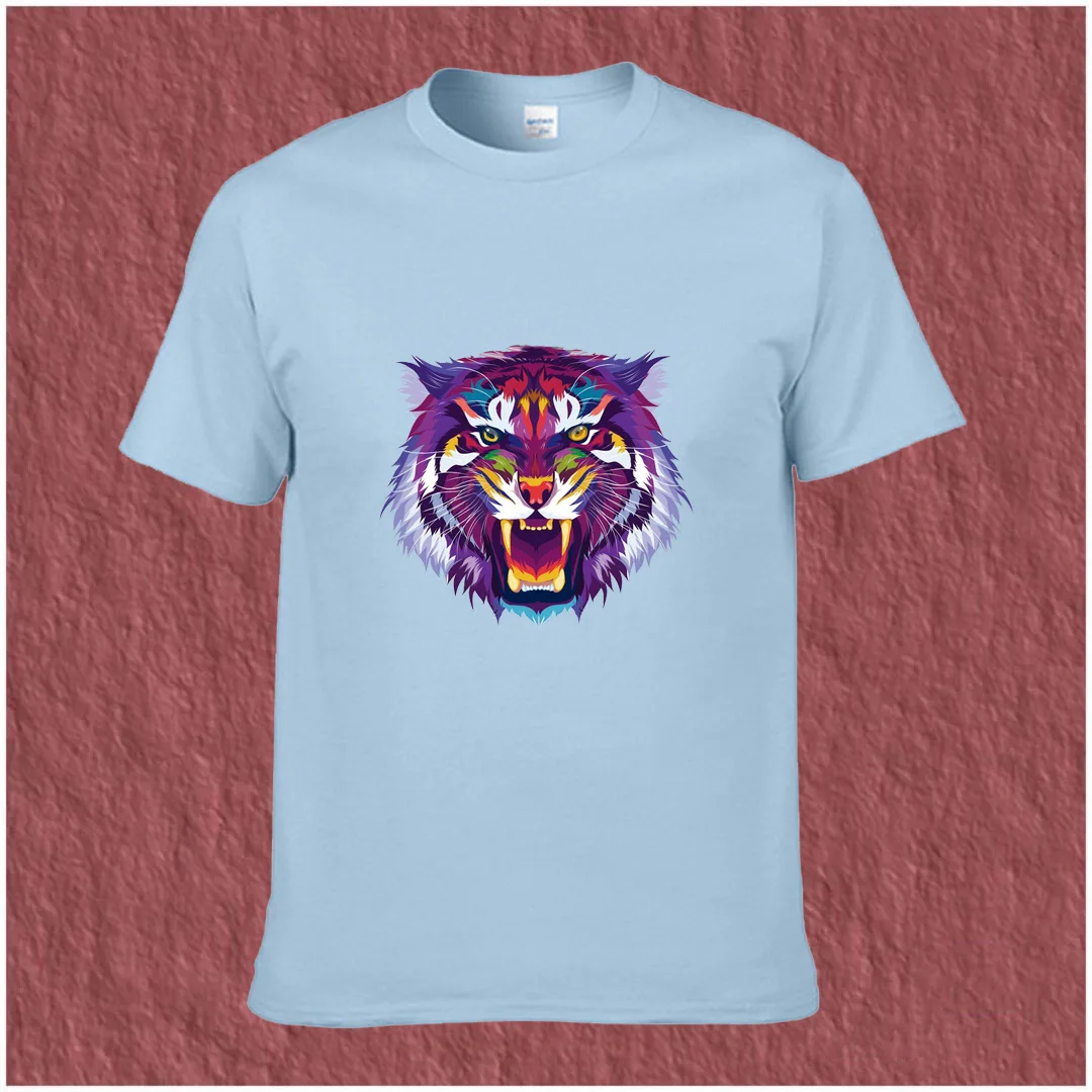 

Hand-painted printed short-sleeved t-shirt men's 2021 summer casual cotton quick-drying half-sleeved thin-sleeved shirt