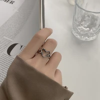entanglement restoring ancient ways ring personality hip hop opening adjustable ring couples jewelry gifts