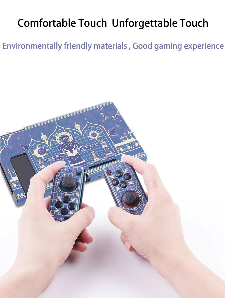 

For Nintend Switch Protective Shell Silicone Game Console Split Soft Case Cover Ns Tarot Chess Theme Handle Set Accessories