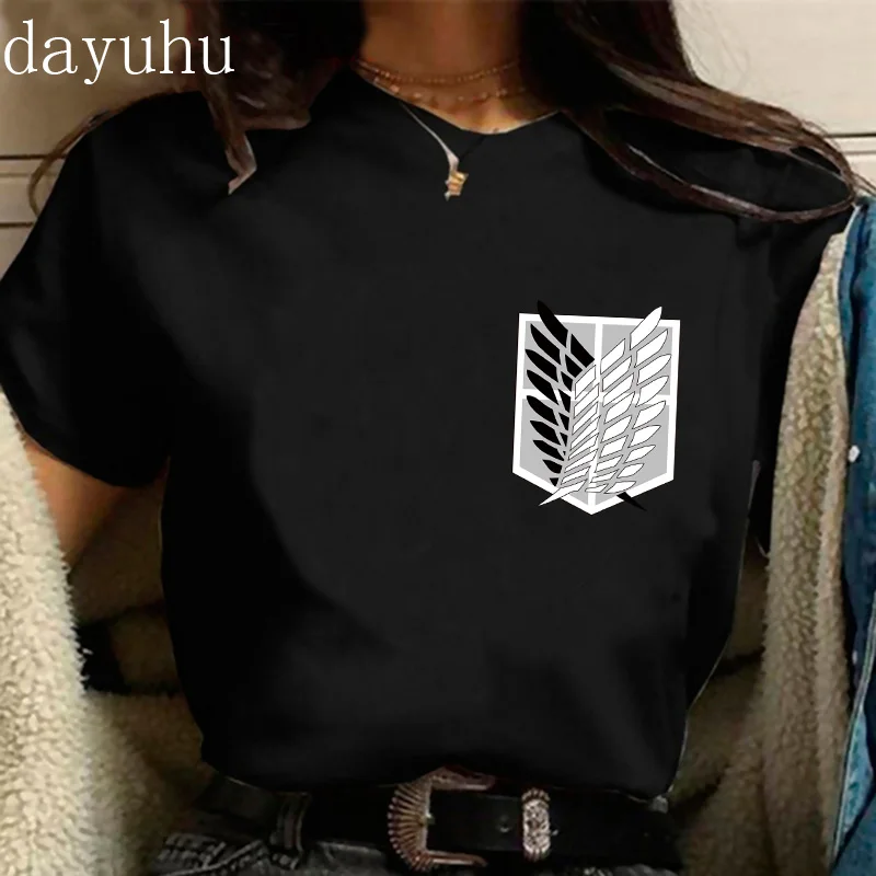 Футболка мужская с принтом Атака Титанов топ унисекс в стиле Харадзюку титанов