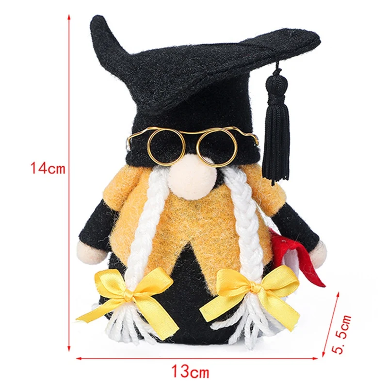 

Kawaii Faceless Doll Graduation Season Gnomes Dwarf Plush Doll Home Decoration Ornaments for Graduation Gifts