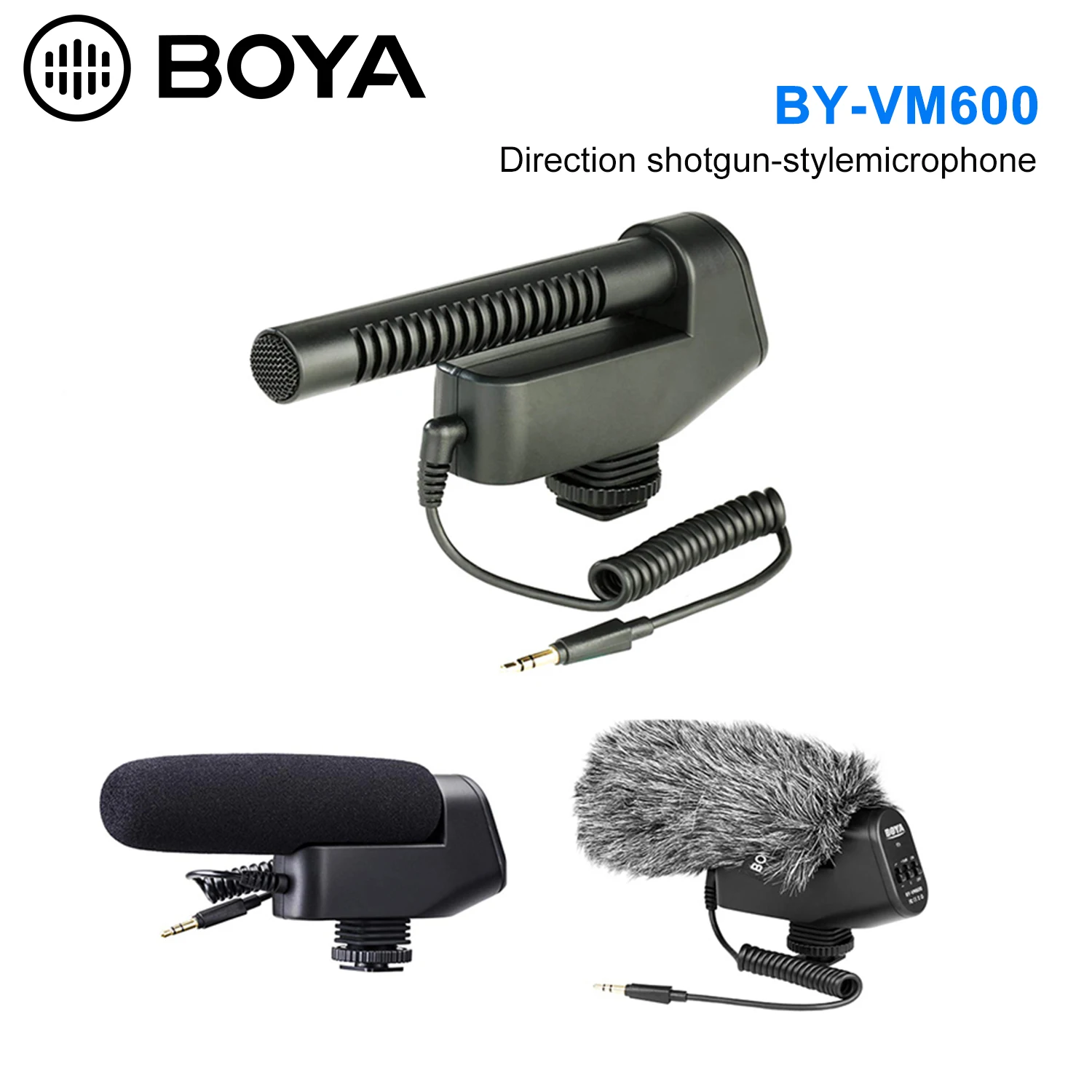 

BOYA BY-VM600 Cardioid Directional Condenser Microphone Mic for Canon Sony Nikon Pentax DLSR Camera