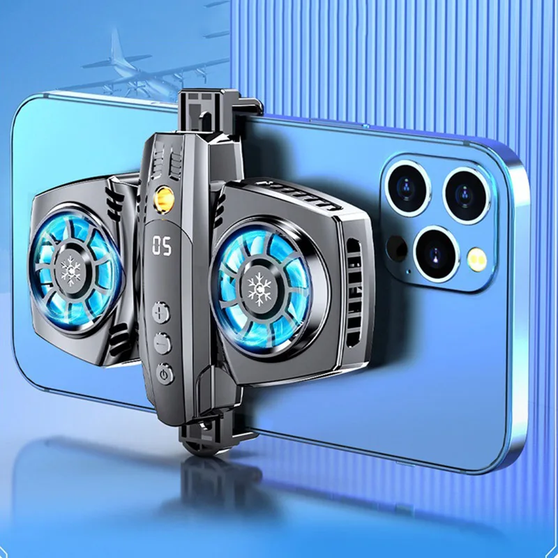 

Universal Mini Mobile Phone Cooling Fan Radiator Turbo Hurricane Game Cooler Cell Phone Cool Heat Sink For IPhone/Samsung/Xiaomi