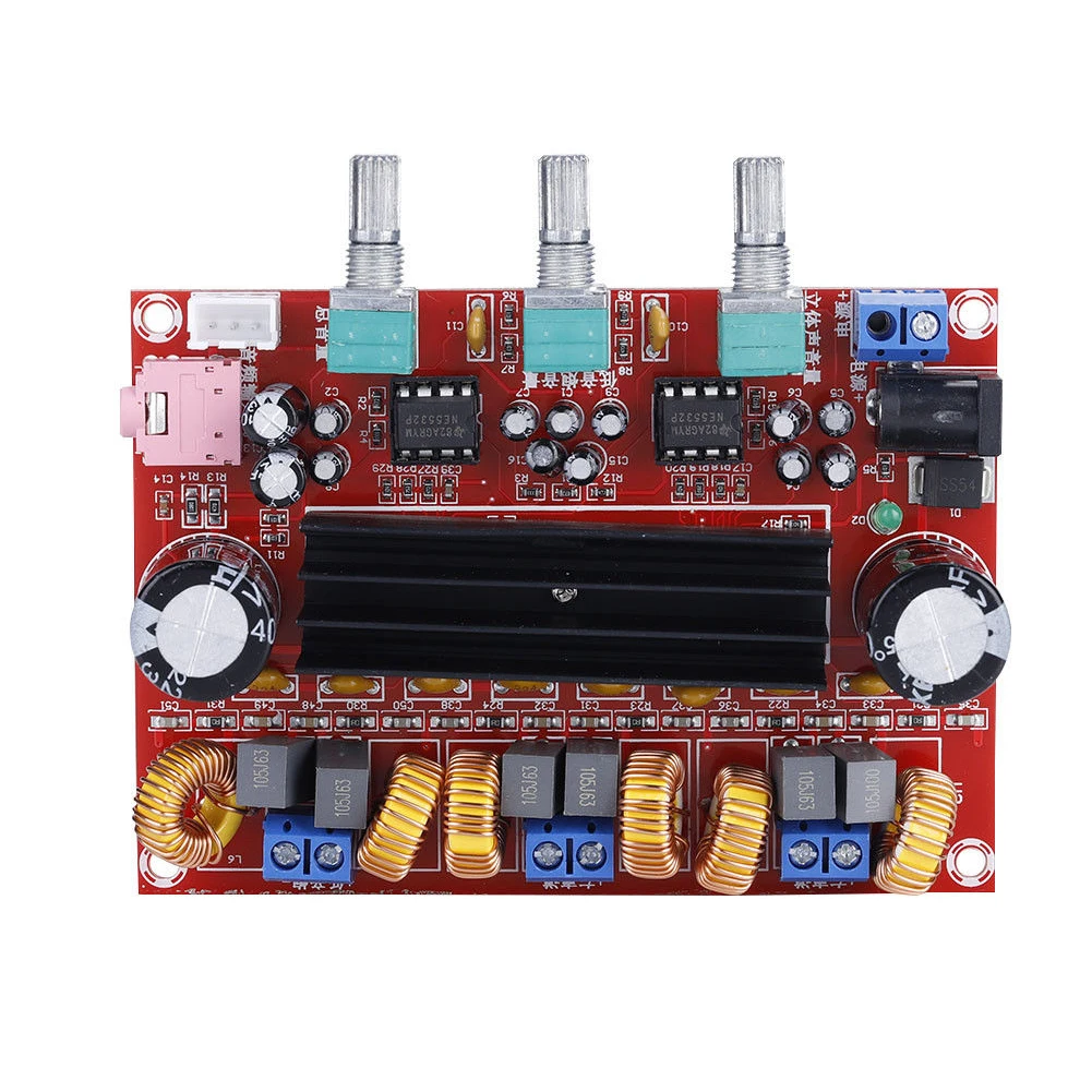 XH M139 стерео TPA3116D2 50Wx2 + 100 Вт 2 1 канальный цифровой 12 ~ 24 В аудио модуль высокой