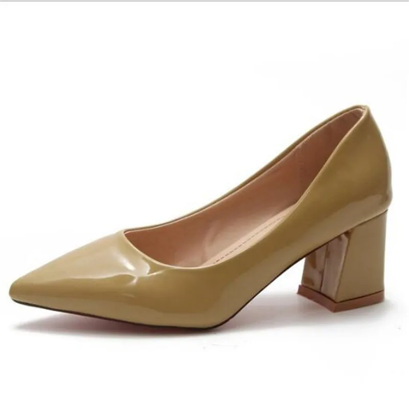 Женские На высоких толстых каблуках Туфли на шпильках лодочки Свадебная обувь