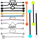 Промышленные серьги-штанги пирсинг Хряща Уха Пирсинг Orelha бар серьги-штанги s украшения для тела 14 г Прямая доставка