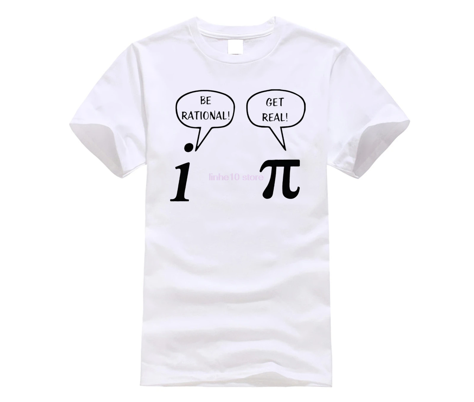 Летний стиль будьте рациональны реальны! Футболка с надписью Maths Science Geeky Funny Joke Pun